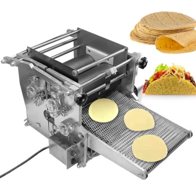 TOPRANK-1 4.72"~7.87" Corn Tortilla Making Electric Chapati Tacos Maker Roller With 1 Mold