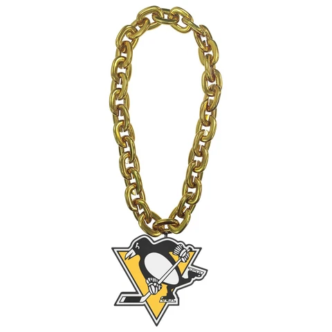 Pittsburgh Penguins NHL Fan Chain 3D Foam Necklace 2 Colors! Cover