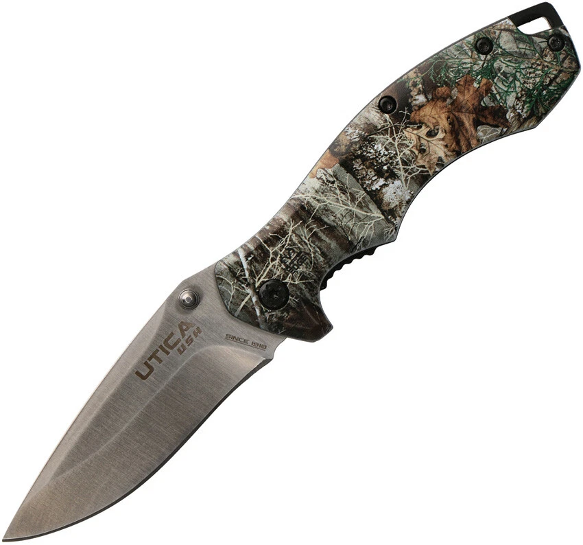 Utica 91-RT1077CP Bush Trail III Linerlock Folding Pocket Folder Knife