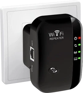 WiFi Range Extender Signal Booster 2.4Ghz 300Mbps Wireless Amplifier Repeater UK - Picture 1 of 11