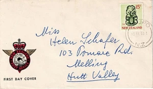 NZ 1968 Tiki First Day Cover, 15c matching stamp, postmarked Taupo (C) - Picture 1 of 3