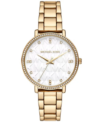 Reloj Michael Kors Mujer Pyper Tres Manejas Tono Dorado 38mm MK4666 NUEVO CON CAJA DE REGALO Foto 1 de 4