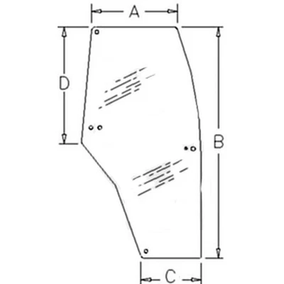驾驶室玻璃门适合保护壳 IH MX150 CX90 MX135 MX110 MX170 MX100 McCormick — 第 1/4 张图片
