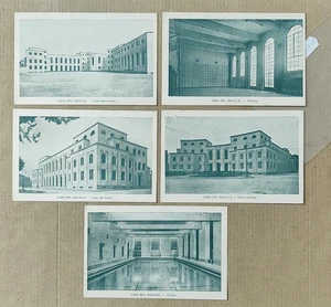 TORINO CITTA'-PROPAGANDA WW2-CASA DEL BALILLA-LOTTO 5 CARTOLINE-D9-180 - Picture 1 of 1