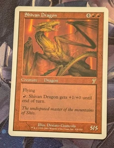 MTG 7th Edition Rare SHIVAN DRAGON NM - Imagen 1 de 1