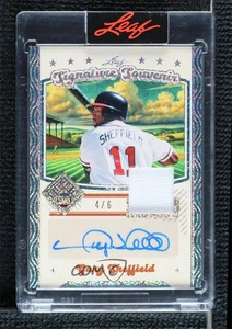 2025 Leaf Seasons in the Sun Holo Pattern Dots/6 Gary Sheffield #SSO-GS1 automático - Imagen 1 de 3