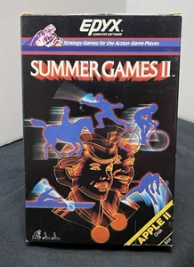 Summer Games II par Epyx (Apple II, IIe, IIc, 1985) disquette 5,25" - testée complète - Photo 1/9