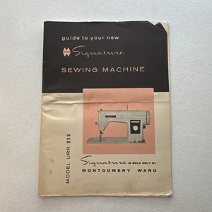 Montgomery Ward Model URR 252 Sewing Machine Manual Vintage - Picture 1 of 13