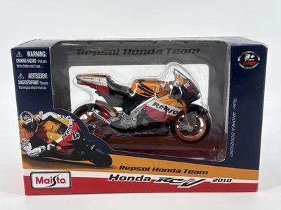 Maisto 1:18 2010 Honda RC212V Repsol MotoGP Diecast Moto Andrea Dovizioso  Foto 1 de 4