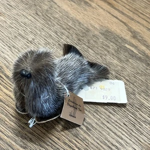 Inuit Souvenir Spielzeug Stofftier Miniatur Robbe Welpe Figur Echtfell Vintage - Bild 1 von 6