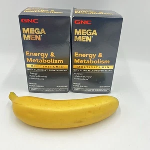 GNC Mega Men Energy & Metabolism Multivitamin 180 Ct (2 PACK) 08/2026 New W/Box - Picture 1 of 8