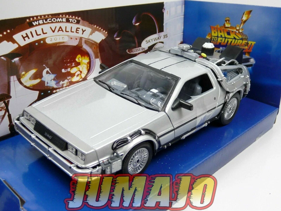 FIL34 Voiture 1/24 WELLY : DELOREAN RETOUR VERS LE FUTUR II "back to the future" - Immagine 1 di 1
