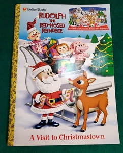 Rudolph the Red-Nosed Reindeer: A Visit to Christmastown - Golden Book Press Out - Picture 1 of 10