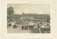 Antique Print of the Palace of Versailles by Charpentier (1861)