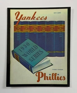 World Series Program Cover Card 1950 New York Yankees Philadelphia Phillies WS1 - Picture 1 of 2