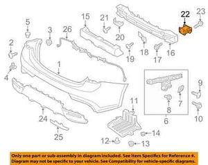 KIA OEM 2018-2023 Rio Rear Bumper Stay Support Bracket Right 86642H9210 New NIP - Picture 1 of 4