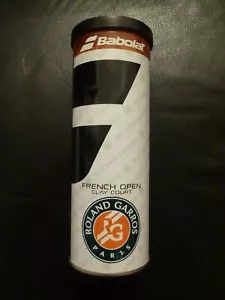 Scatola di latta vuota palla da tennis aperta francese ufficiale Babolat Grande Slam Roland Garros - Foto 1 di 6