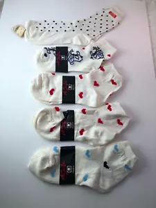 5 Pair New Socks Hearts, Koala Bear, Polka Dots De Ja Vu & Unbranded - Picture 1 of 7