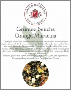 Grüntee Sencha Orange/Maracuja 1 kg - Orange-Maracuja - Bild 1 von 9