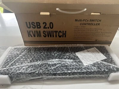 NEW 8 Port USB KVM VGA Switch with 8 Set Cable For  Mouse Keyboard Monitor PC - Image 1 of 3