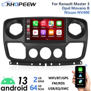 Radio de coche Android 10,1" CarPlay para Renault Master 3 Opel Movano B Nissan NV400 - Imagen 1 de 23