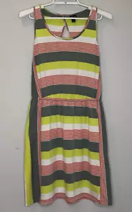 Patagonia West Ashley Tank Dress Womens Size Medium Fitz Stripe Peep Hole Back - Picture 1 of 11