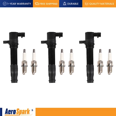 Bobina de ignição e vela de ignição para 2003-2005 Land Rover Freelander HSE 2.5L V6 UF534 - Imagem 1 de 4