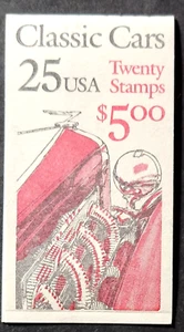 Scott #BK164 (2385a) Classic Cars Complete Booklet of 20 Stamps - MNH - Picture 1 of 2