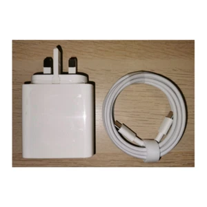 Huawei MateBook SuperCharge Wall Charger 65W USB-C PD UK Power Adapter 1.8m Cabl - Picture 1 of 3