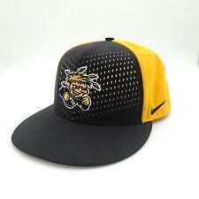 Nike Dri-Fit Wichita State Shockers WSU Hat Black Yellow One Size Strapback Cap