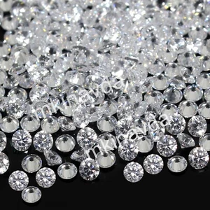 Lote de 100 piezas VVS1 D Color Natural 1,00 mm Diamante Redondo JOYERÍA HIP HOP Venta al por mayor - Imagen 1 de 6