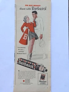 Anuncio impreso barbasol 1949 vintage. artículo original - Imagen 1 de 1