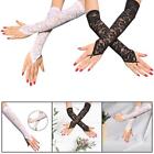 Long Lace Gloves Sun Protection Sleeves Fingerless Gloves Arm Warmer Costume