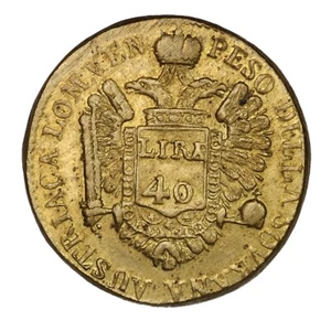 PESI MONETARI LOMBARDO VENETO Sovrana Austriaca (11,38 g.) 40 Lire - Picture 1 of 2