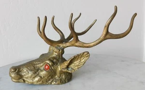 Arthur Court 1970's Bronze Wall-Mount Sculpture Hat/Keys/Gun Rack Buck Deer - Picture 1 of 14