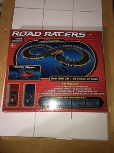  Road Racers Slot Car Racing Track & Road Racers w/Pair of Toyota Supras Ages 6+ - Picture 1 of 7