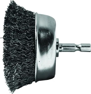 Century Drill & Tool 76211 Coarse Crimped Cup Wire Brush, 1-3/4", metal - Picture 1 of 1