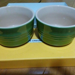 Le Creuset Mini Cocotte Stoneware Ovenware Green 220 ml Unused Cute !! - Picture 1 of 12