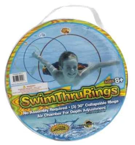 Water Sports Swim Thru Rings Pool Toys Children 8+ Yers (Colors Vary) - Picture 1 of 2