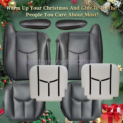 Driver & Passenger Seat Cover & Foam Cushion For 2003-2006 Chevrolet Silverado Foto 1 de 4