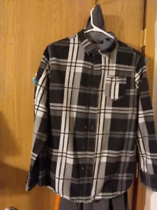 Brave Soul London Long Sleeve Check Shirt Sz XL - Picture 1 of 12