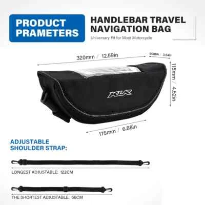 Handlebar bag Travel Tool bag For Kawasaki KLR650 Adventure ABS KLX300 KLX230S - Image 1 of 4