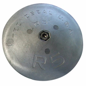 Timón Tecnoseal R5AL 5 pulgadas ánodo de aluminio 5" x 7/8" con tuerca hexagonal cautiva - Imagen 1 de 1