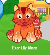 Webkinz Tiger Lily Kitten Virtual PET Adoption Code Only Messaged Webkinz Kitten