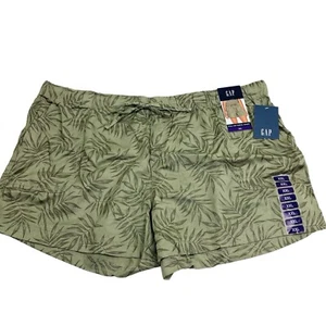 GAP Womens Drawstring Pull-On Tencel Short XXL Olive Green Very Soft Comfortable - Picture 1 of 6