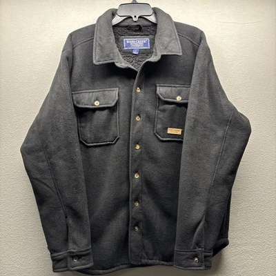 Bass Creek Outfitters Outdoor Solid Fleece Button Down Shirt Camping SZ Large - Image 1 of 4