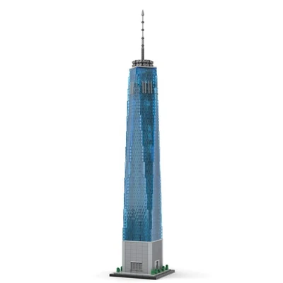 One World Trade Center Freedom Tower 1:800 Scale 3153 Pieces MOC Build - Image 1 of 3