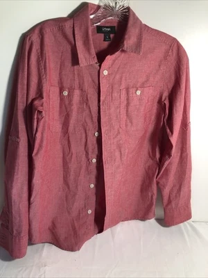 Urban Pipeline Large Red Button Down Long Sleeve Shirt Preowned - Image 1 of 4