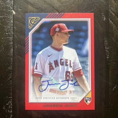 2022 Topps Gallery - Rookie Autographs Janson Junk #RA-JJU (AU, RC) Angels 1/1 - Image 1 of 2