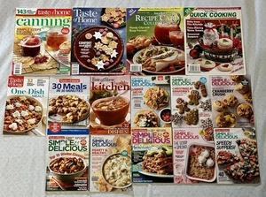 Taste of Home Magazines Lot Of 15 - Recipe Card, Simple & Delicious, Canning - Picture 1 of 1